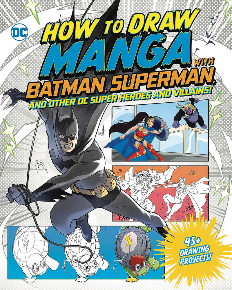 How To Draw Manga With Batman Superman Other Heroes | Odin's Place