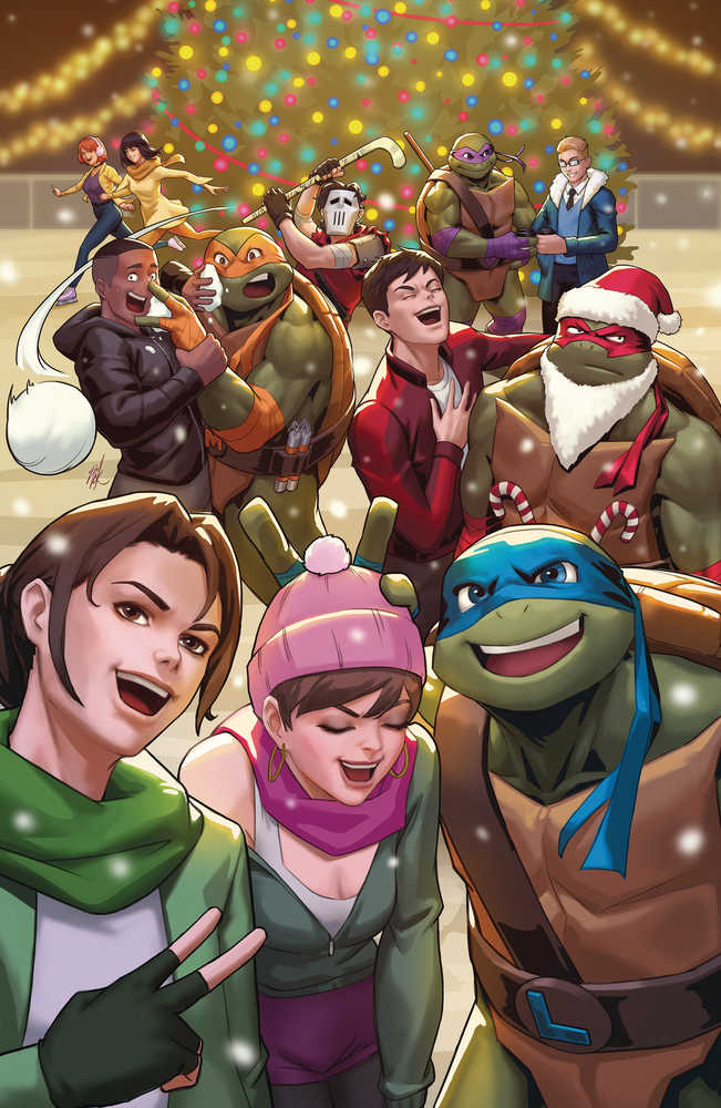 Mmpr Teenage Mutant Ninja Turtles II Black & White Edition #1 Cover D Holiday Variant Ejikure | Odin's Place