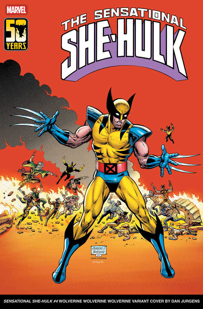 Sensational She-Hulk 4 Dan Jurgens Wolverine Wolverine Wolverine Variant | Odin's Place