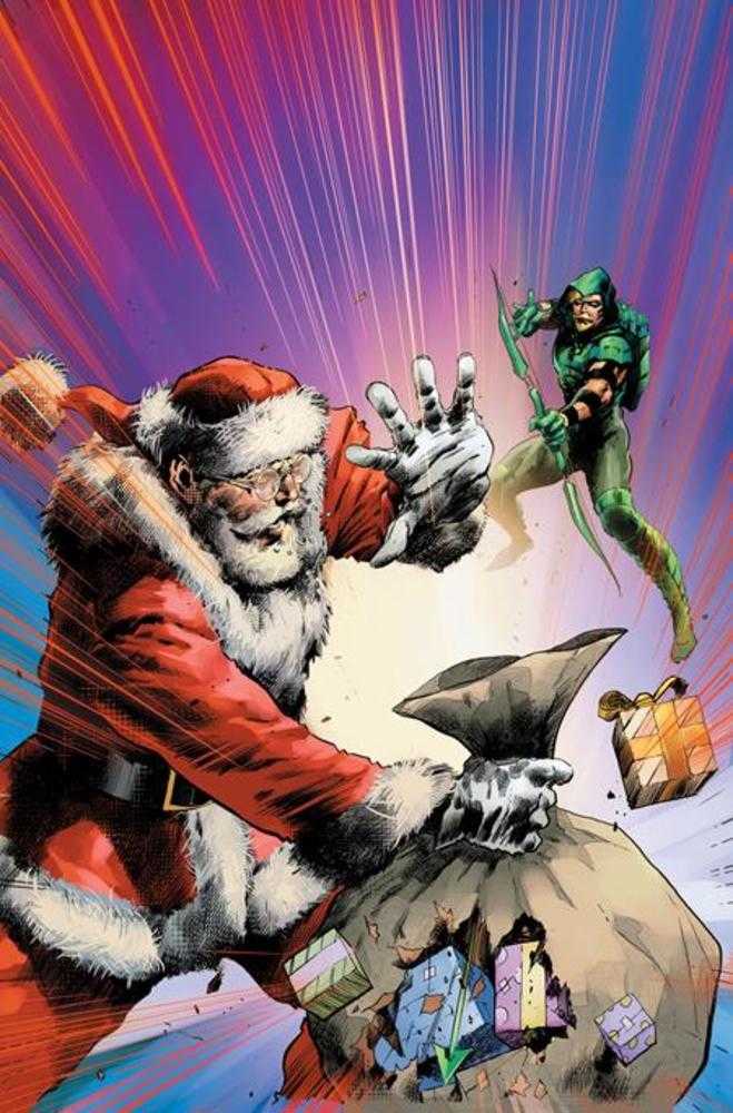 Green Arrow #7 (Of 12) Cover C Trevor Hairsine Santa Card Stock Variant | Odin's Place