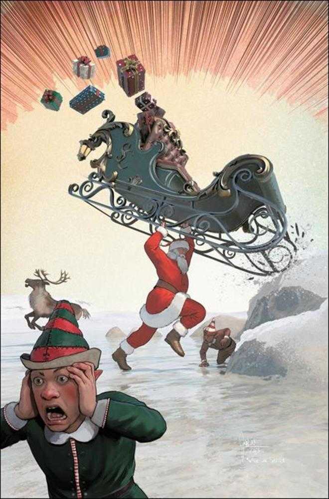 Superman #9 Cover E Mikel Janin Santa Card Stock Variant | Odin's Place