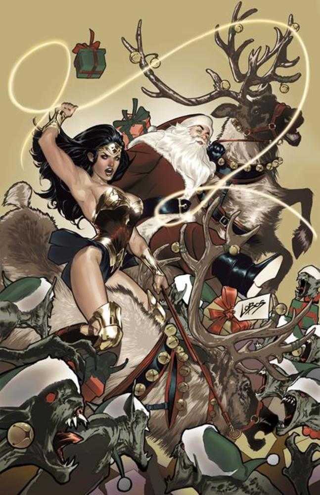 Wonder Woman #4 Cover D Pablo Villalobos Santa Card Stock Variant | Odin's Place