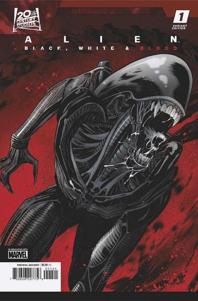 Alien: Black, White & Blood 1 Elena Casagrande Variant | Odin's Place