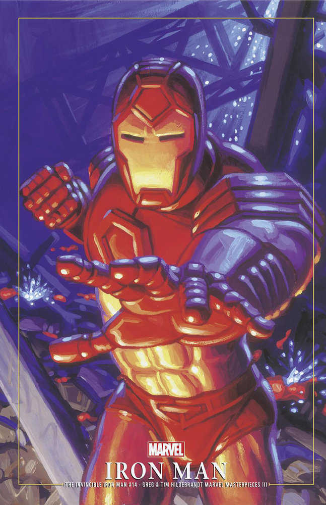 Invincible Iron Man 14 Greg And Tim Hildebrandt Iron Man Marvel Masterpieces III Variant | Odin's Place