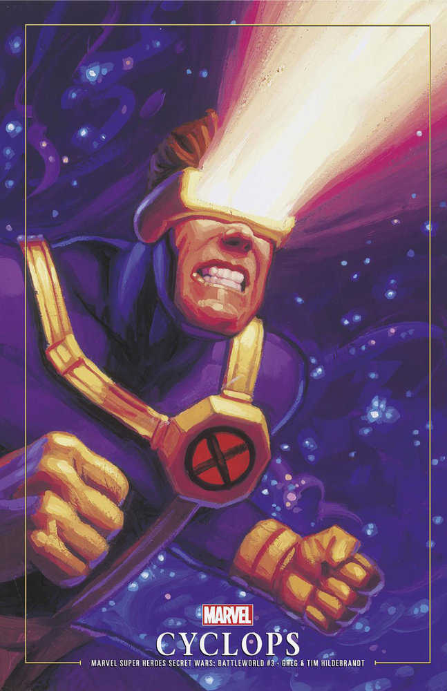 Marvel Super Heroes Secret Wars: Battleworld 3 Greg And Tim Hildebrandt Cyclops Marvel Masterpieces III Variant | Odin's Place