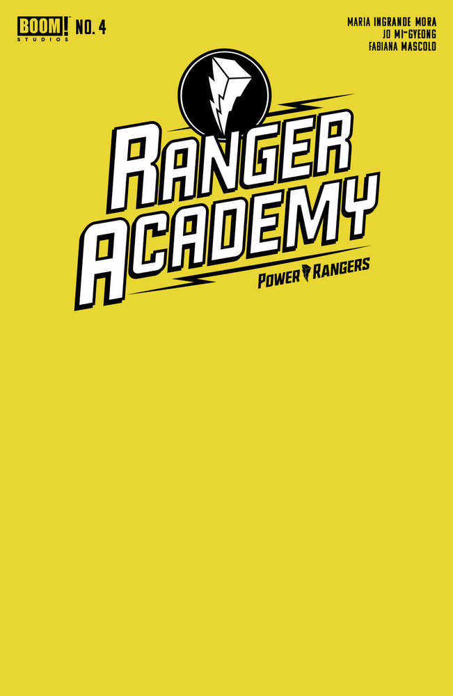 Ranger Academy #4 Cover B Yellow Blank Sketch Variant | Odin's Place