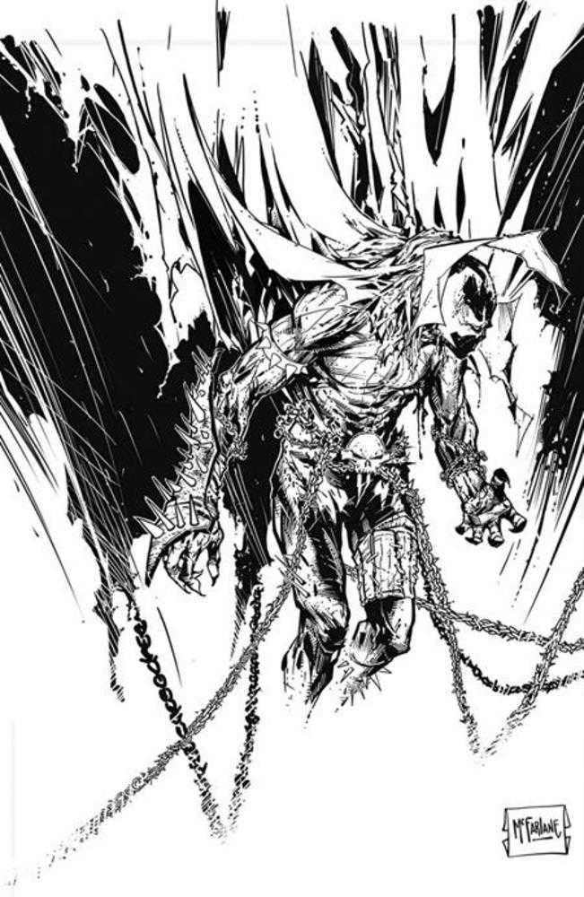 Spawn #350  Cover F Todd McFarlane Black & White Variant | Odin's Place