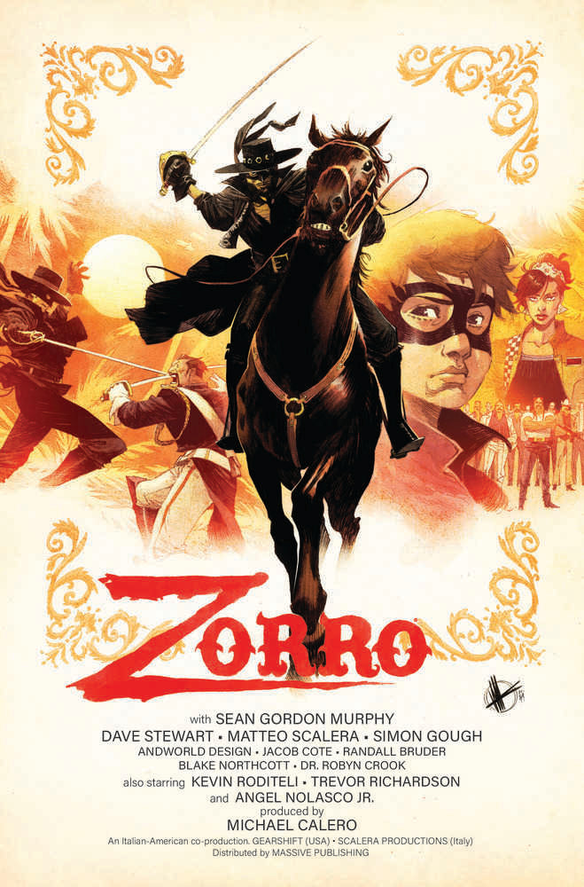 Zorro Man Of The Dead #1 (Of 4) Cover C Scalera Movie Poster H | Odin's Place