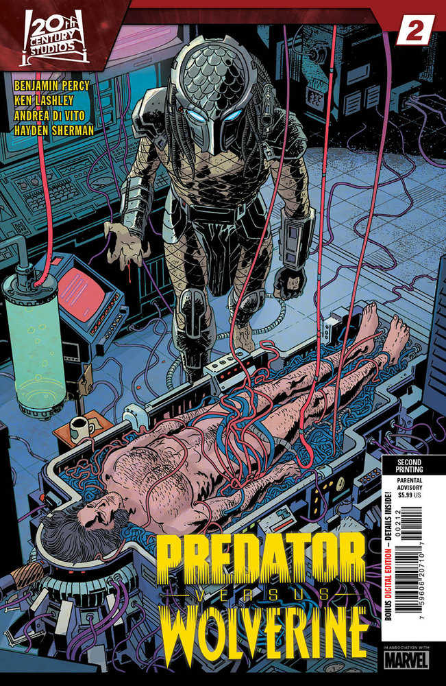 Predator vs Wolverine #2 2nd Print Hayden Sherman Variant | Odin's Place