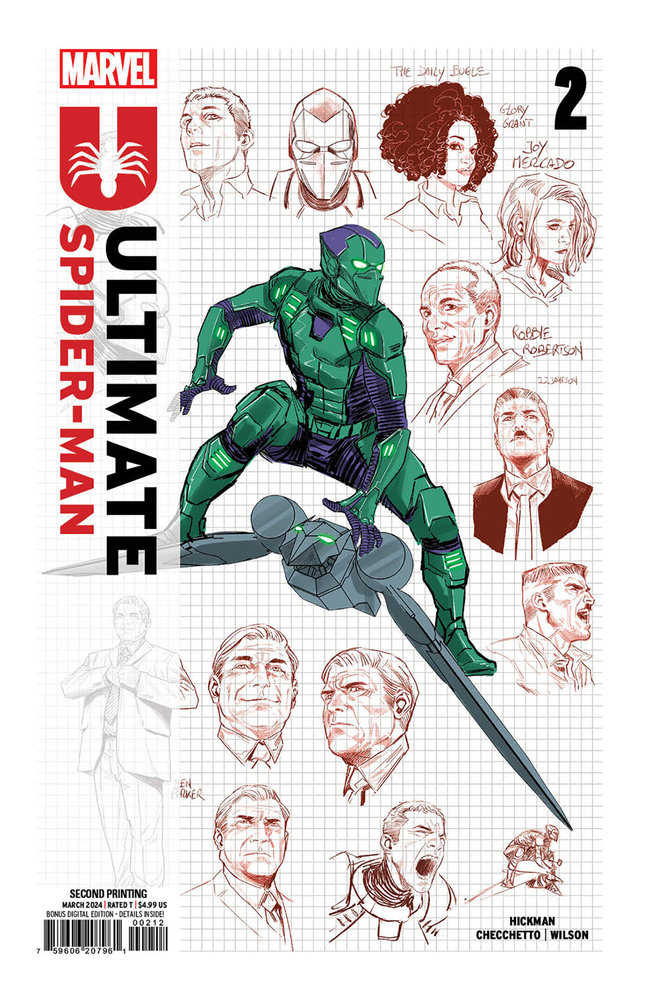 Ultimate Spider-Man #2 Marco Checchetto 2nd Print Variant | Odin's Place