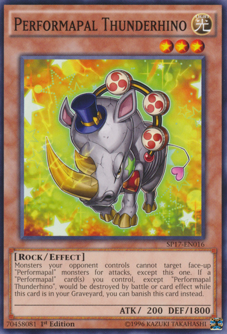 Performapal Thunderhino [SP17-EN016] Common | Odin's Place