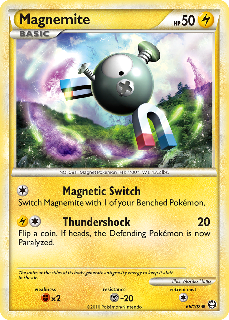 Magnemite (68/102) [HeartGold & SoulSilver: Triumphant] | Odin's Place