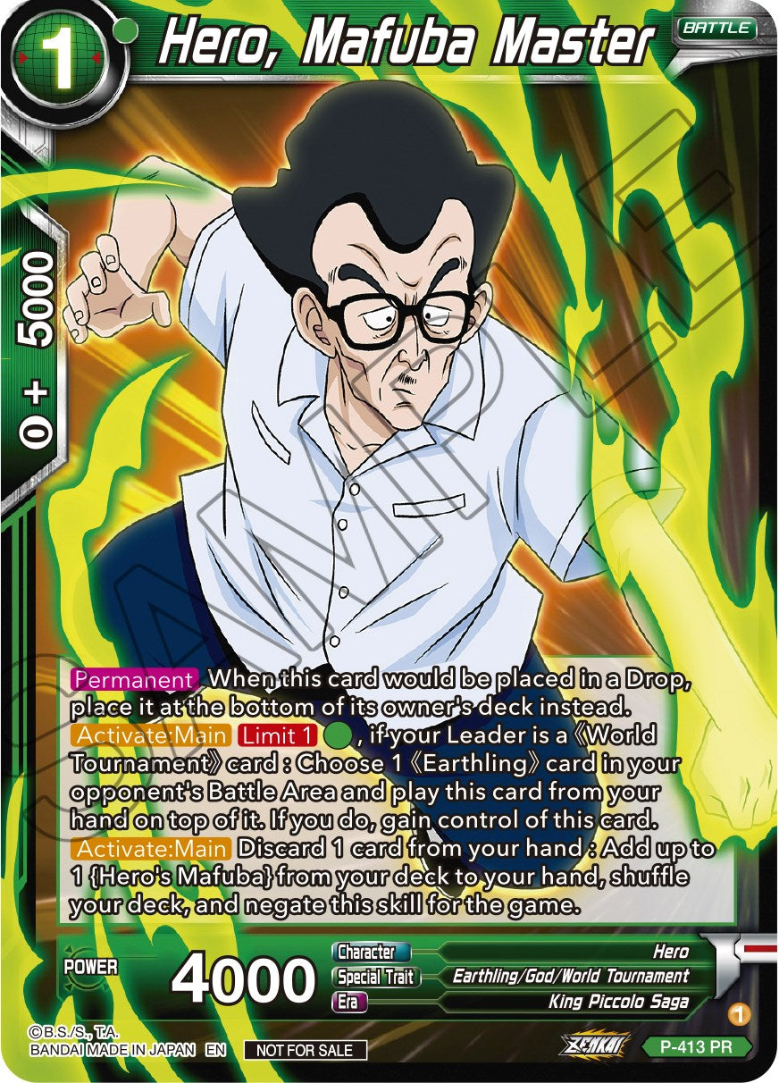 Hero, Mafuba Master (Zenkai Series Tournament Pack Vol.1) (P-413) [Tournament Promotion Cards] | Odin's Place