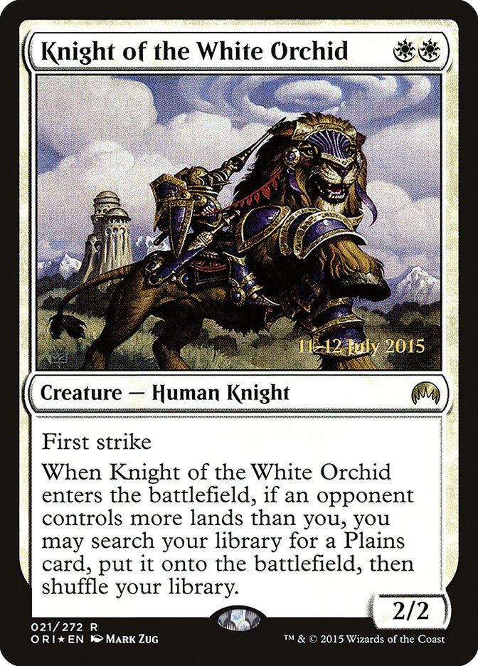 Knight of the White Orchid (21) [Magic Origins Prerelease Promos] | Odin's Place