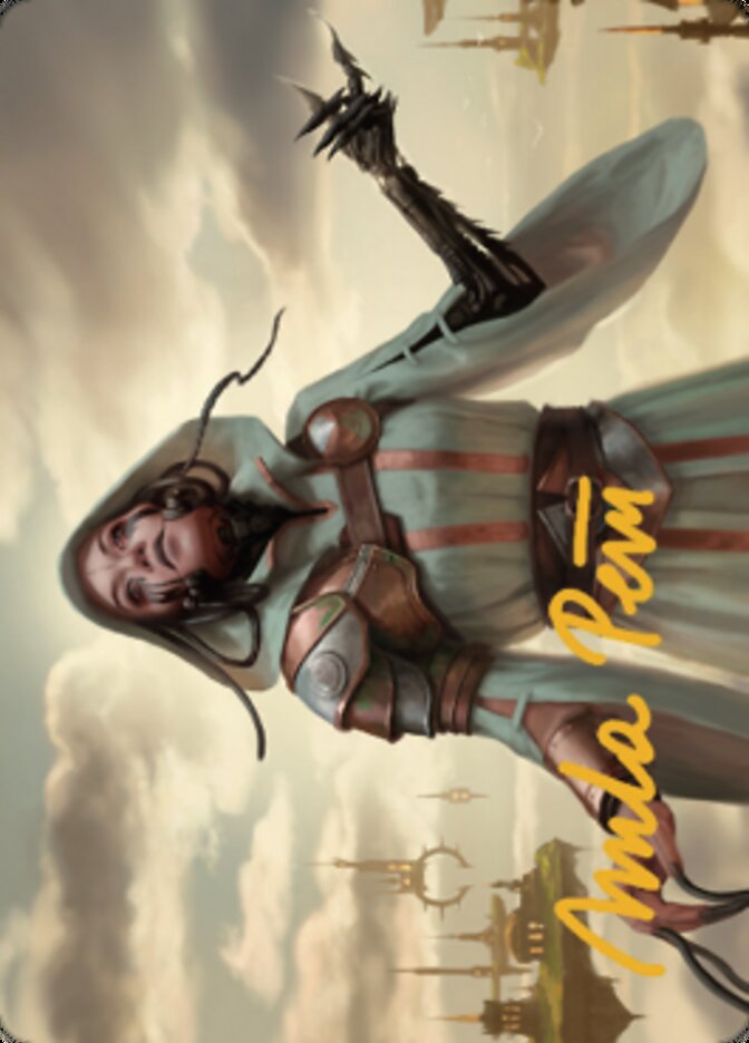 Phyrexian Missionary Art Card (Gold-Stamped Signature) [Dominaria United Art Series] | Odin's Place