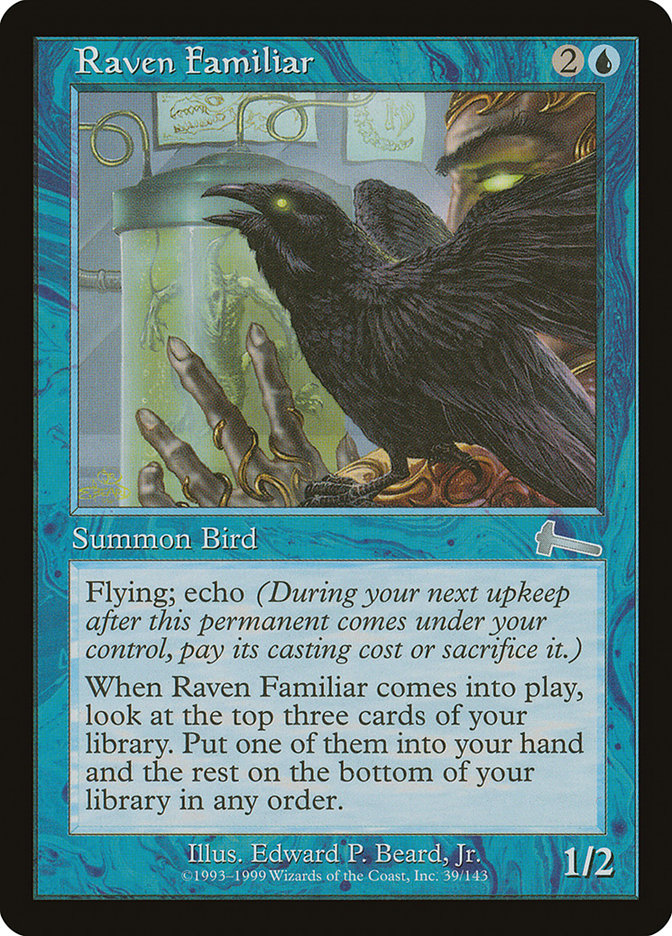 Raven Familiar (39) [Urza's Legacy] | Odin's Place