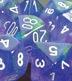 Chessex Borealis: Poly Purple/White Poly 7 Set | Odin's Place