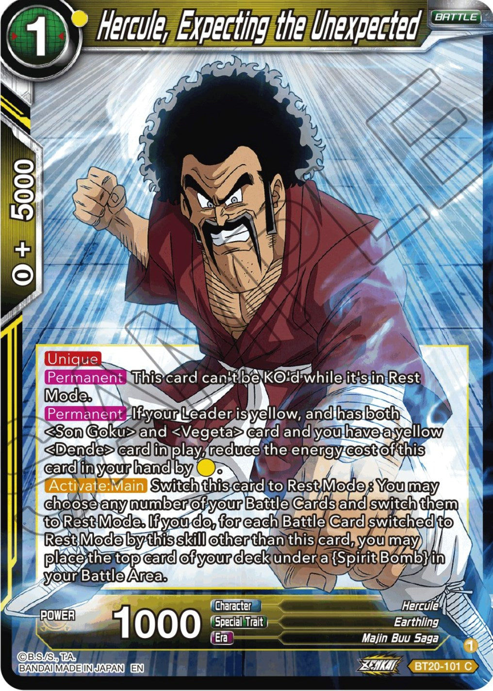 Hercule, Expecting the Unexpected (BT20-101) [Power Absorbed] | Odin's Place