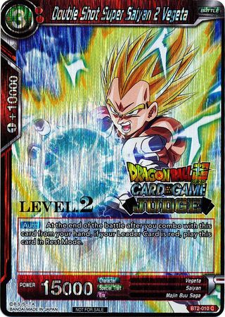 Double Shot Super Saiyan 2 Vegeta (Level 2) (BT2-010) [Judge Promotion Cards] | Odin's Place