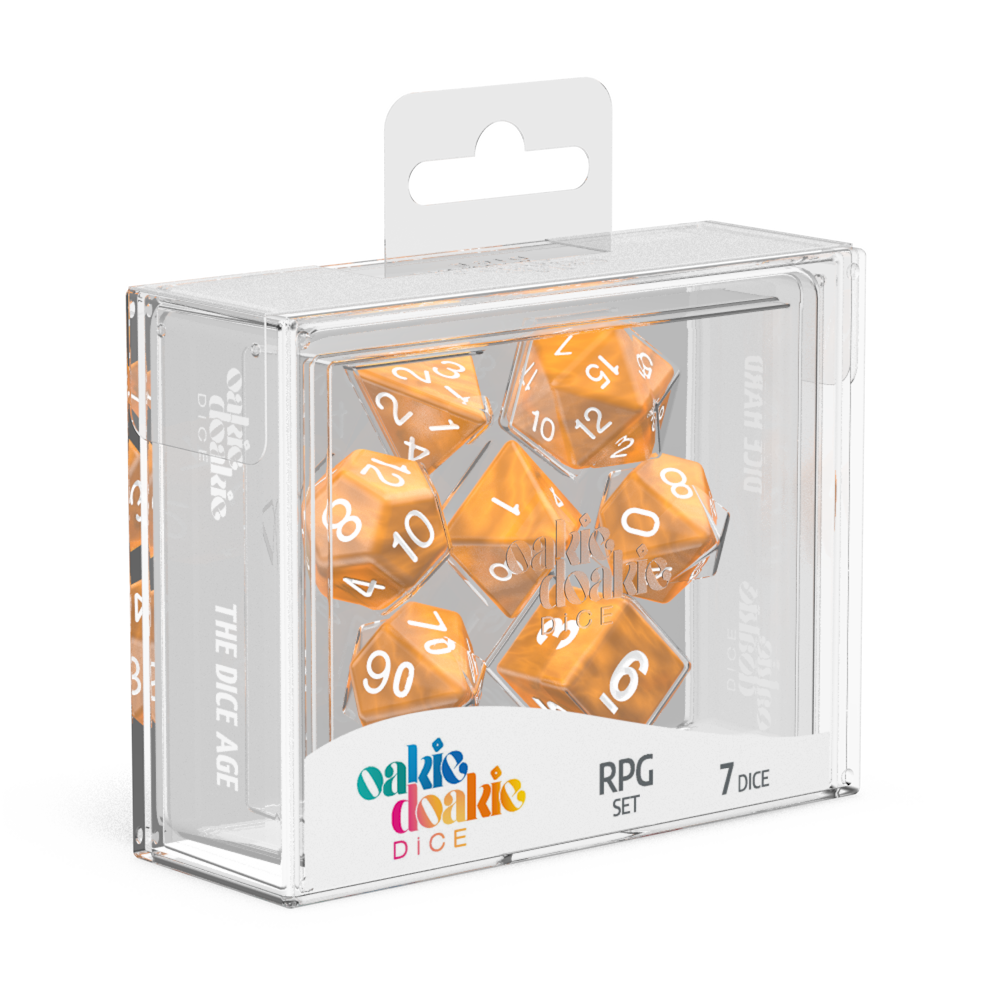 Oakie Doakie Marble Orange Poly 7 Set | Odin's Place