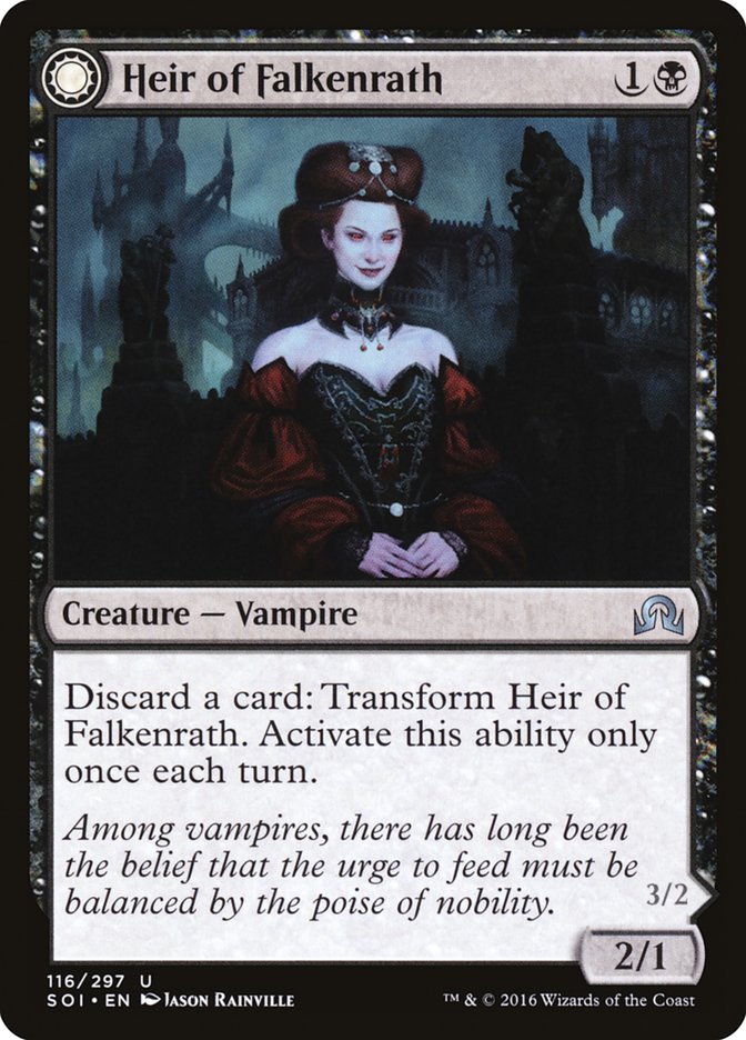 Heir of Falkenrath // Heir to the Night [Shadows over Innistrad] | Odin's Place