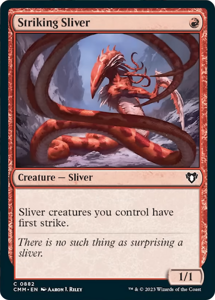 Striking Sliver [Commander Masters] | Odin's Place