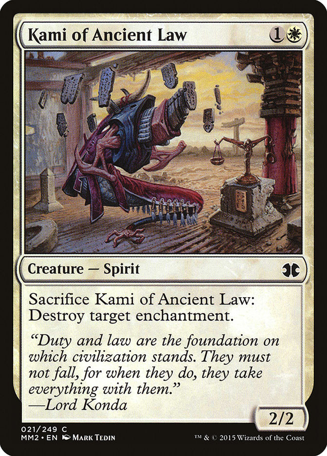Kami of Ancient Law (21) [Modern Masters 2015] | Odin's Place