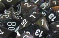 Chessex Borealis 2 Smoke/Silver Poly 7 Set | Odin's Place
