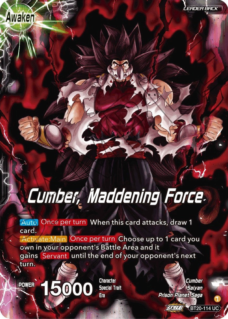 Evil Saiyan // Cumber, Maddening Force (BT20-114) [Power Absorbed] | Odin's Place