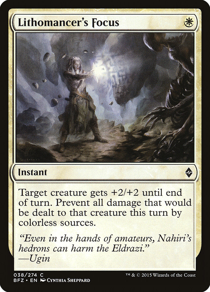 Lithomancer's Focus (38) [Battle for Zendikar] | Odin's Place