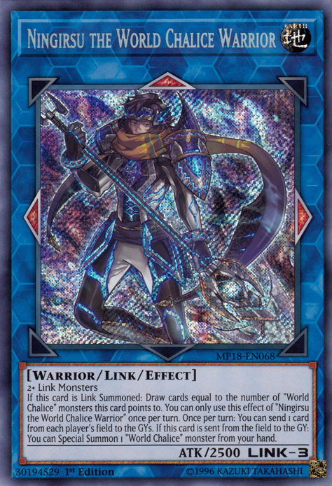 Ningirsu the World Chalice Warrior [MP18-EN068] Secret Rare | Odin's Place