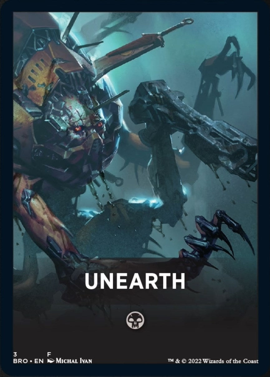 Unearth Theme Card [The Brothers' War Tokens] | Odin's Place