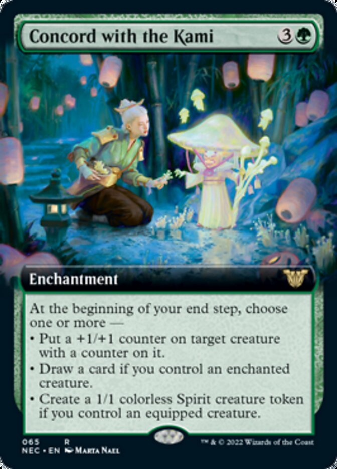 Concord with the Kami (Extended Art) [Kamigawa: Neon Dynasty Commander] | Odin's Place