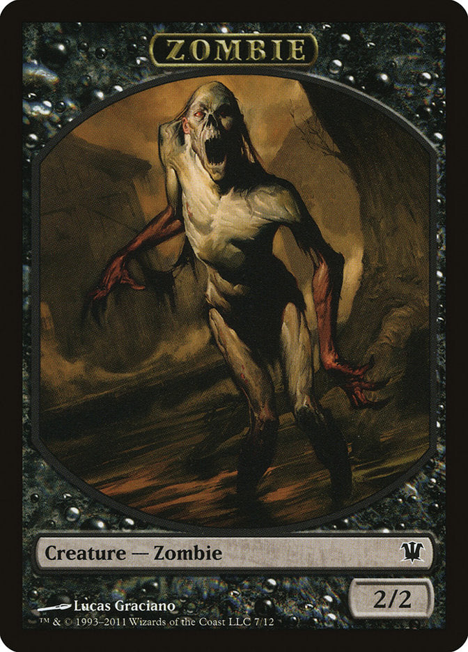 Zombie Token (7/12) [Innistrad Tokens] | Odin's Place