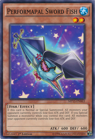 Performapal Sword Fish [MP15-EN063] Common | Odin's Place