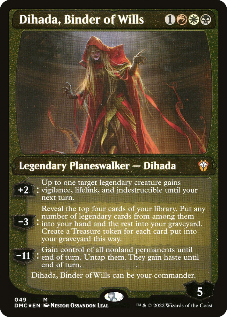 Dihada, Binder of Wills (Showcase Display Commander) [Dominaria United Commander] | Odin's Place