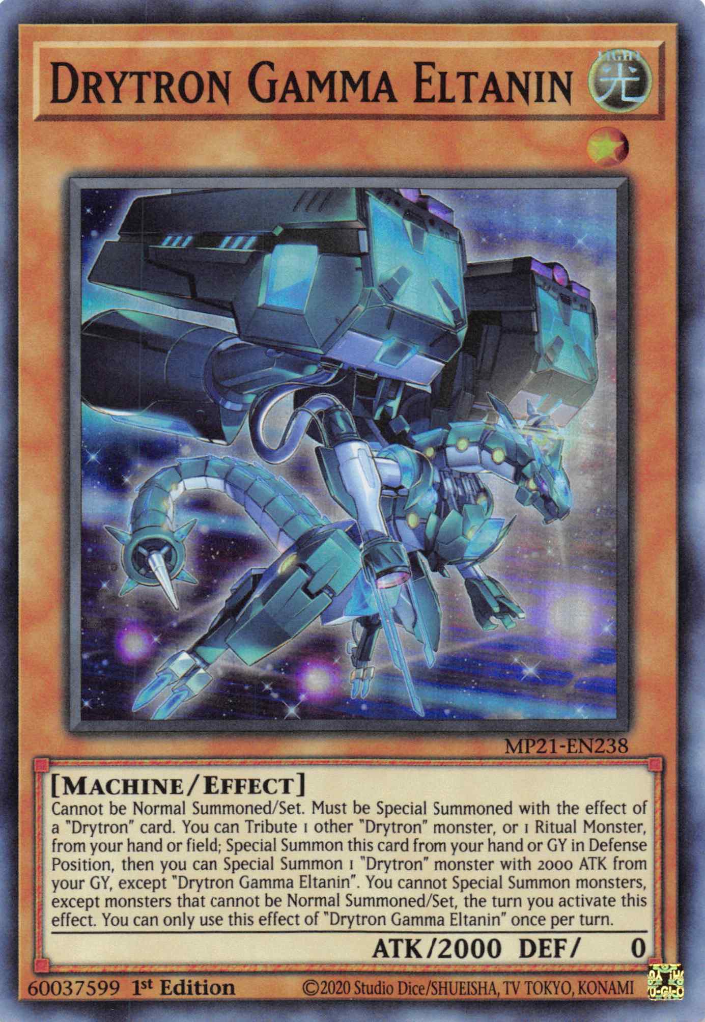 Drytron Gamma Eltanin [MP21-EN238] Super Rare | Odin's Place