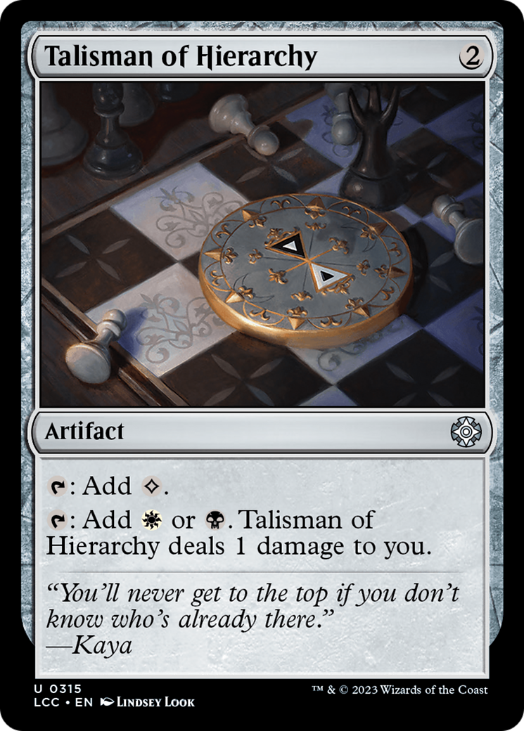 Talisman of Hierarchy [The Lost Caverns of Ixalan Commander] | Odin's Place