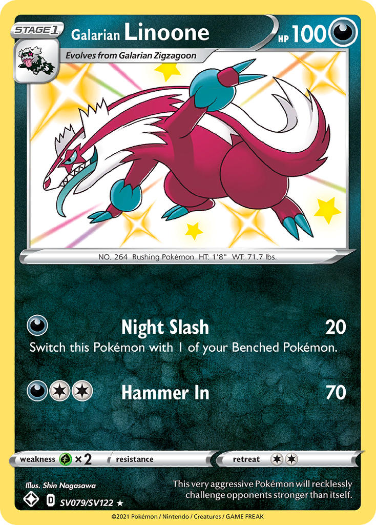 Galarian Linoone (SV079/SV122) [Sword & Shield: Shining Fates] | Odin's Place