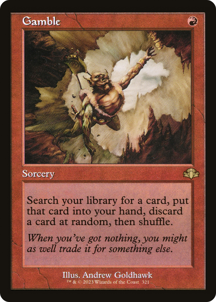 Gamble (Retro) [Dominaria Remastered] | Odin's Place