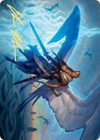 Righteous Valkyrie Art Card (Gold-Stamped Signature) [Kaldheim Art Series] | Odin's Place