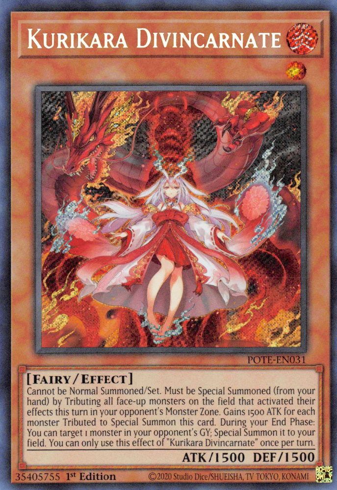 Kurikara Divincarnate [POTE-EN031] Secret Rare | Odin's Place