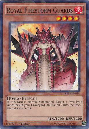Royal Firestorm Guards [BP03-EN034] Shatterfoil Rare | Odin's Place
