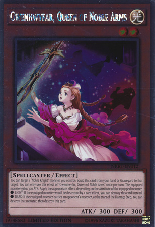 Gwenhwyfar, Queen of Noble Arms [NKRT-EN012] Platinum Rare | Odin's Place