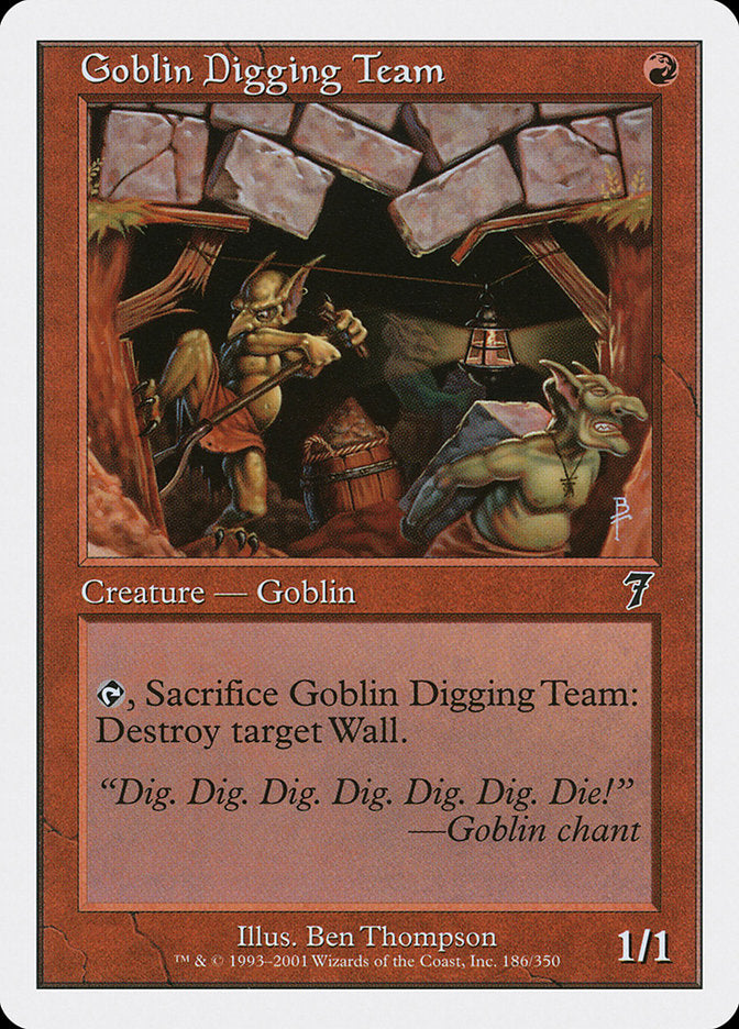Goblin Digging Team (186) [Seventh Edition] | Odin's Place