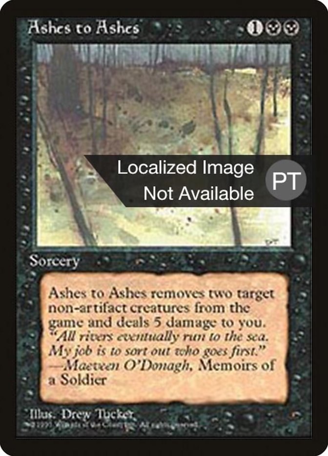 Ashes to Ashes [Fourth Edition (Foreign Black Border)] | Odin's Place