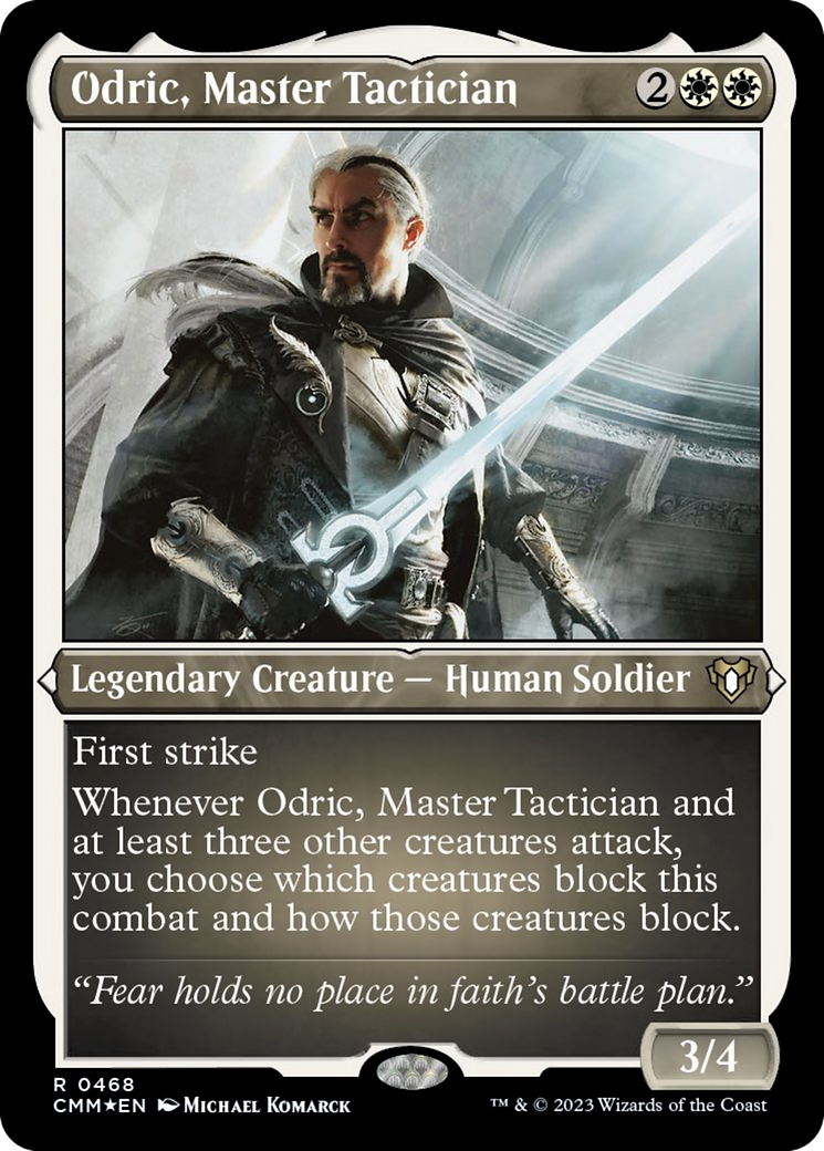 Odric, Master Tactician (Foil Etched) [Commander Masters] | Odin's Place