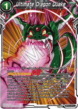 Ultimate Dragon Quake (BT14-141) [Cross Spirits] | Odin's Place