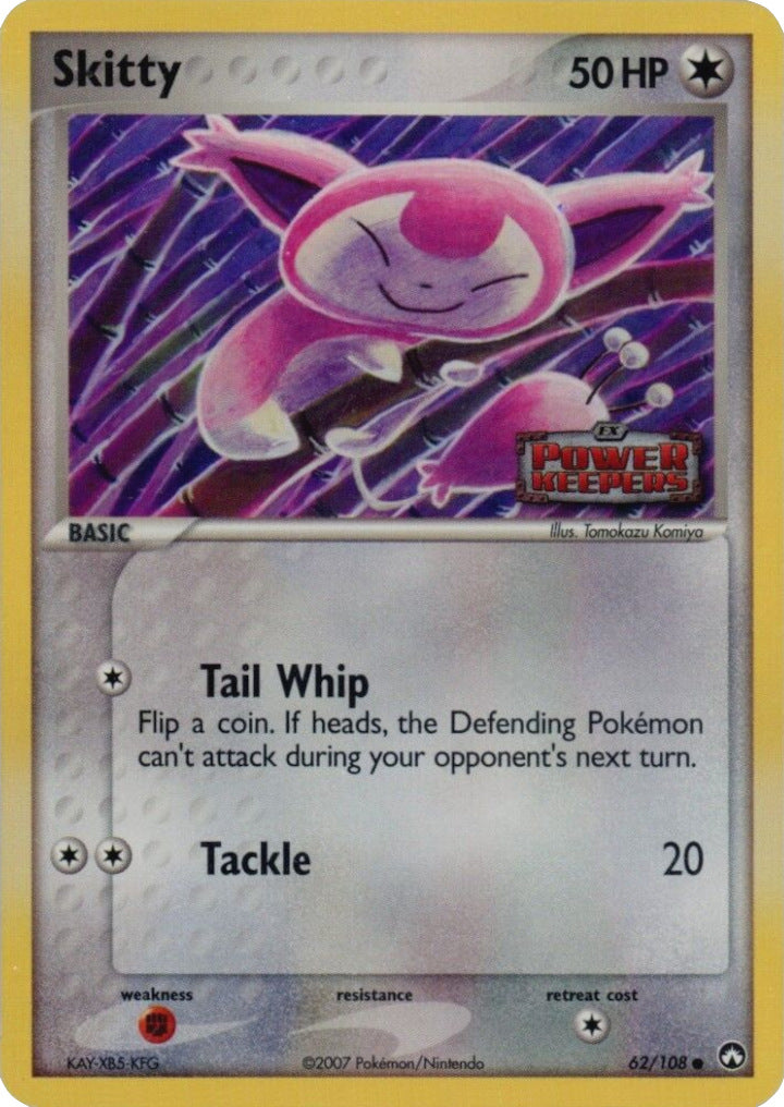 Skitty (62/108) (Stamped) [EX: Power Keepers] | Odin's Place