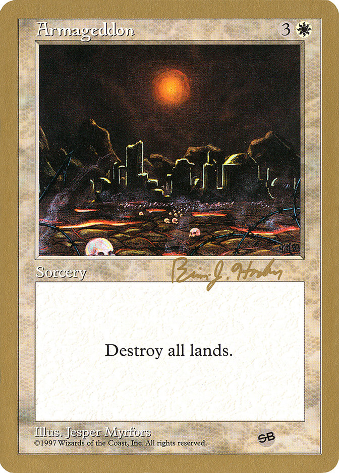 Armageddon (Brian Hacker) (SB) [World Championship Decks 1998] | Odin's Place